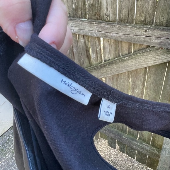 HALOGEN LEATHER SHEATH DRESS - Picture 6 of 6